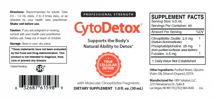 cytodetox ingredients