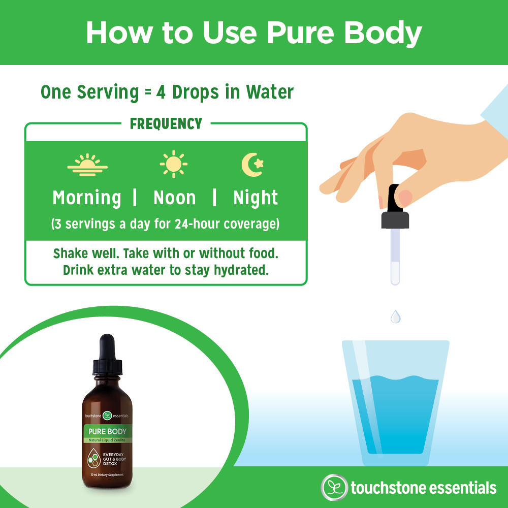 how to use pure body zeolite