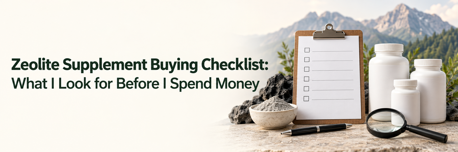 Zeolite Supplement Buying Checklist: What I Look for Before I Spend Money