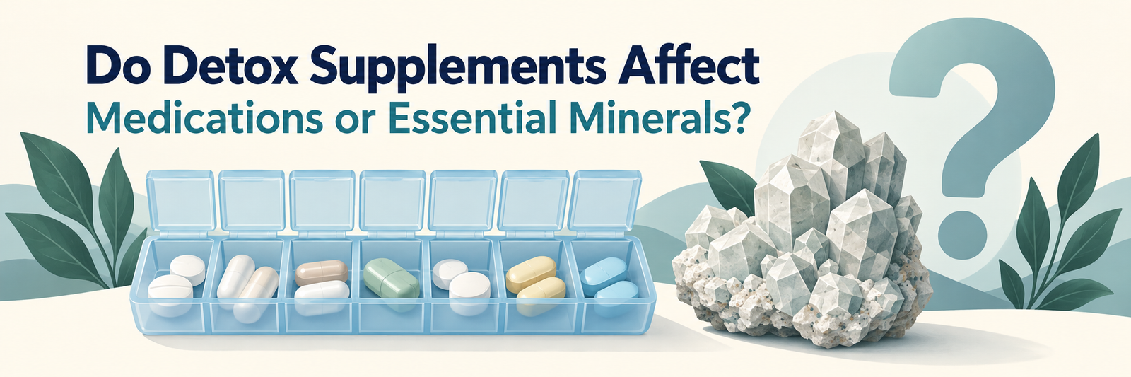 Do detox supplements affect medications or essential minerals?