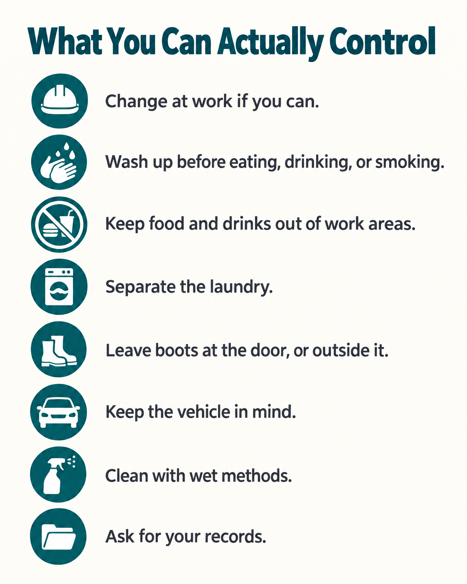 What You Can Actually Control